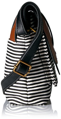Fossil Kinley Small Crossbody, Black Stripe