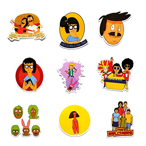 4 Burgers+Stickers+No+Duplicate+Waterproof+Skateboard