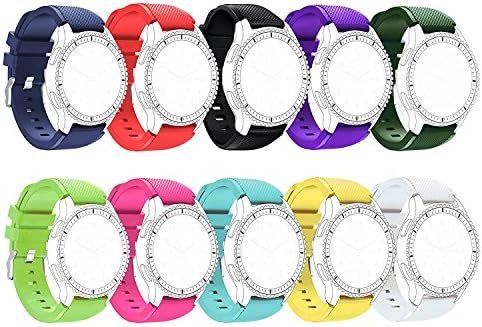 Samsung Gear S3 Band [46mm] Smartwatch [10 PACK] Replacement Band for Samsung Gear S3 Frontier / S3 Classic / Moto 360 2nd Gen