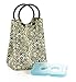 Fit & Fresh 371FF10 Retro Insulated Lunch Bag for Women with Ice Pack, Classic Lunch Tote for Work & School, Black & White Damask