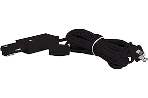Nuvo TP157 Live End Cord Kit for Track Lighting, 15ft, Black