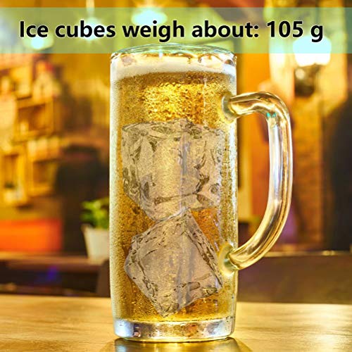 77L Ice Cube Mold (Set of 2), Square Silicone Ice Cube Mold Tray - Reusable Ice Mold Maker for Whiskey, Cocktail, Beverages and More, Keep Drinks Chilled (Black) - Thumbnail 2
