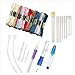 Magic Embroidery Pen Punch Needle, Embroidery Pen Set Craft Tool Including 50 Color Threads for Embroidery Threaders Knitting Sewing Tool