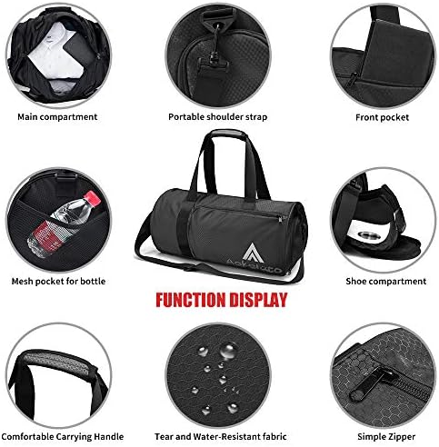 Sports Gym Bag, Travel Duffel bag with Wet Pocket & Shoes Compartment for men women 4 Sports Gym Bag, Travel Duffel bag with Wet Pocket & Shoes Compartment for men women