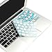 TOP CASE White Chevron Series Zig-Zag Silicone Keyboard Cover Skin Compatible with MacBook Air 11