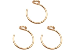 FANSING 3 Pieces Stainless Steel Faux Nose Rings Hoop