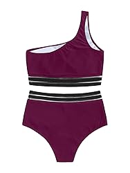 SweatyRocks Women's 2 Pieces Mesh One Shoulder Top