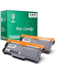 GREENSKY - Cartucho de tóner compatible para impresora Brother TN660 TN630 DCP-2560DN MFC-L2707DW MFC-L2700DW HL-L2380DW DCP-L2540DW HL2340DW MFC-L2740DW MFC-L2685DW HL-L2300D (2 unidades), color negro