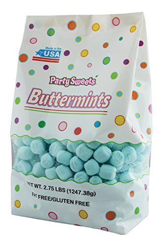 Party Sweets Blue Buttermints, Appx. 350 pieces from Hospitality Mints, 2.75 Pound (Pack of 1)