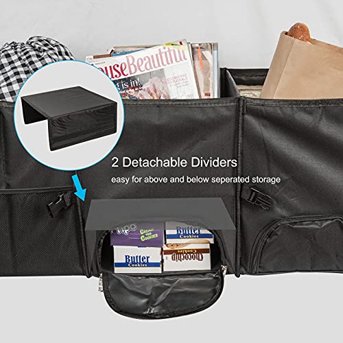 Xcosrack Car Trunk Storage Organizer with Detachable Insulated Cooler