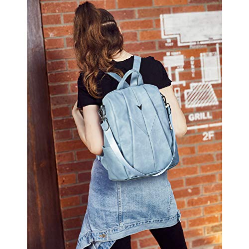 WESTBRONCO Backpack Purse for Women Leather Travel Anti Theft Large