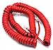 Telephone Cord Handset Curly - Phone Color Crimson Red 15ft - Works on virtually all Trimline Phones and Princess Telephones - Landline Telephone Accessory iSoHo Phones
