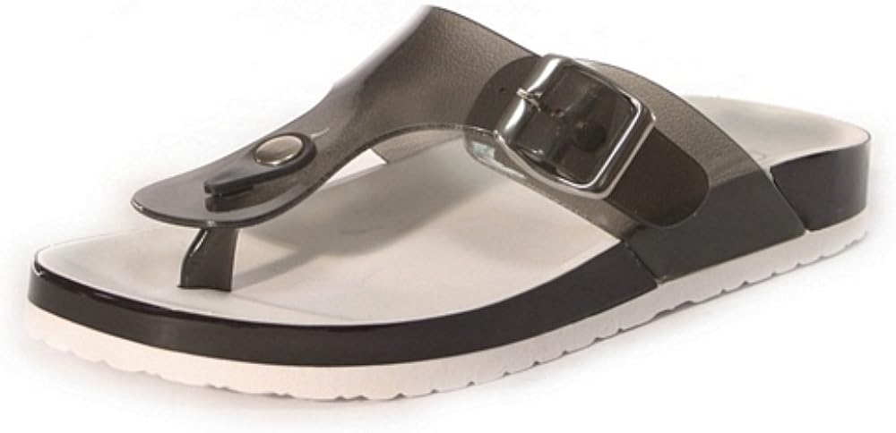 jelly footbed sandals