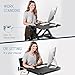 Height Adjustable Stand Up Desk Converter Ergonomic Sit Stand Riser – Flat Top Table Size 22×26 Supports 30lbs – No Assembly Required – Premium Quality and Very Sturdy – Perfect for Laptops or iMacsthumb 3