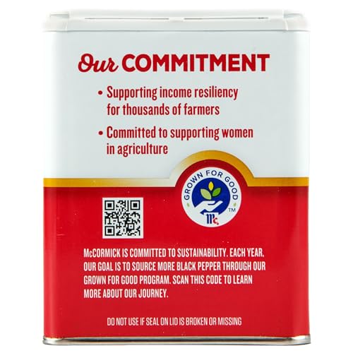MCCORMICK PURE GROUND BLACK PEPPER, 3 OZ