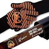 All4Grill BBQ Grill Gloves and Mat Set - Extra Large Extreme-Heat-Resistant BBQ Gloves with Nonslip Silicone Grip - Grilling Kit Includes Nonstick Grill Mat & Recipe eBook