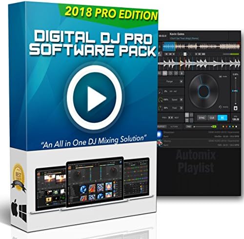 Digital DJ Pro | Professional DJ Mixing Software for Mac & Windows - Controller Support, Karaoke Software & Live Sound Recorder + Bonus Drops & Effects