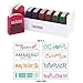 ECR4Kids Motivation Teacher Stamps - Mess-Free Self-Inking School Grading Stamp Set with Storage Tray (8-Piece Kit)