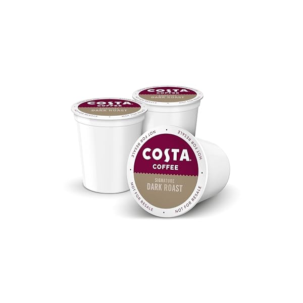 COSTA COFFEE SINGLE SERVE PODS COMPATIBLE WITH KEURIG K-CUP BREWERS DARK ROAST, 60 COUNT