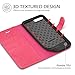 TUCCH Wallet Case for iPhone 8 Plus/iPhone 7 Plus, Magnetic Stand Card Slot Money Pouch, PU Leather Purse Flip Cover [TPU Interior Case] Compatible with iPhone 8 Plus/7 Plus, Hot Pink