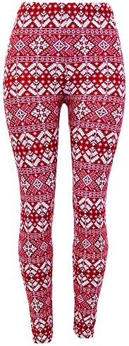 Moda Age Juniors &amp; Kids Ultra Soft Best Patterned Printed Leggings - (S/M &amp; L/XL Sizes) (Kids S/M, Xmas Pink Snowflakes)