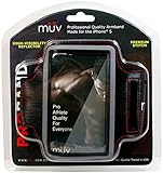 #1 Rated Sport & Running Armband for iPhone 5, 5S, 5C and iPod Touch 5 (Black) - Pro Athlete Quality - Premium Red Stitching - Reflective, Sweat Resistant, Adjustable, Lightweight and Bonus Key Holder - For Men & Women