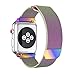 Ksun Compatible for Apple Watch Band 42mm, Milanese Mesh Loop Magnetic Closure Clasp Stainless Steel Replacement iWatch Band Compatible for Apple Watch Series 3 Series 2 Series 1Colorful