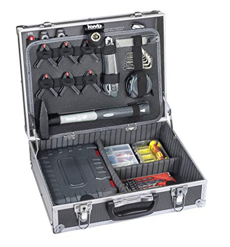 kwb Werkzeugkoffer aus robustem Aluminium inkl. 199-tlg. hochwertigem Werkzeug-Set als perfekte Grundausstattung für den… – Bild 4