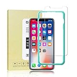 iPhone X Screen Protector [3 Pack], [Tray Mount] HoPerain iPhone X Tempered Glass Screen Protector Touch Sensitive 9H Hardness Tempered Glass Screen Protector iPhone X