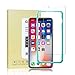 iPhone X Screen Protector [3 Pack], [Tray Mount] HoPerain iPhone X Tempered Glass Screen Protector Touch Sensitive 9H Hardness Tempered Glass Screen Protector iPhone X