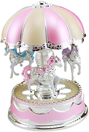 2018 Merry-Go-Round Music Box Christmas Birthday Gift Carousel Music Box PK