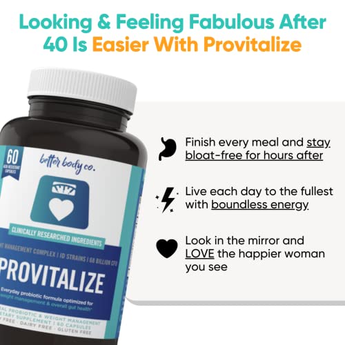 Better Body Co. Original Provitalize Natural Menopause Probiotics for