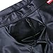 CHICTRY Mens Patent Leather Underwear Backless Box Briefs Swimwear Shorts Black Medium(Waist:27.5-36.0