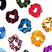 Beautyworks Beauty Works 20Pcs Scrunchies for hair | Perfect hair ties for all occasion | Velvet Hair scrunchies for all hair types | 20 Assorted Colors for every outfit|