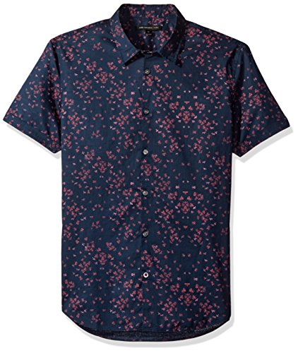 John varvatos men s mayfield floral short sleeve slim s…