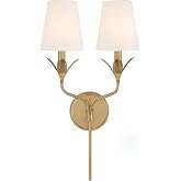 Crystorama Broche 2 Light Antique Gold Sconce