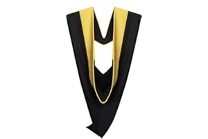 Cappe Diem Master of Science Graduate Hood – Golden Yellow | M.S. Academic Regalia for Master’s Cap & Gown