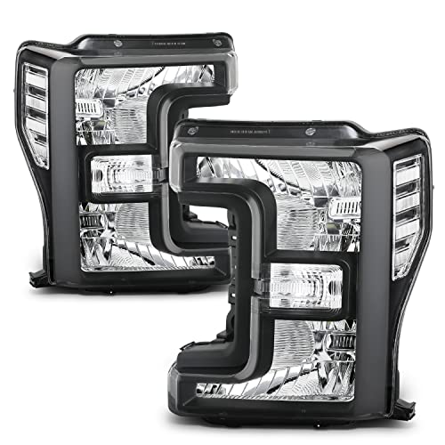 M-AUTO Headlights Assembly Compatible with 2017-2019 Ford F250 F350 F450 F550 S…