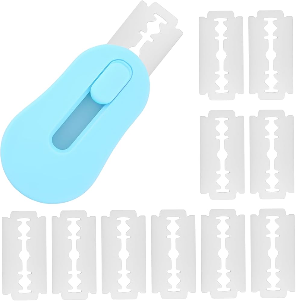 Bread Lame with 11 Blades Magnetic Sourdough Bread Scoring Tool Sour Dough Baking Knife Supplies Scorer (Blue)
