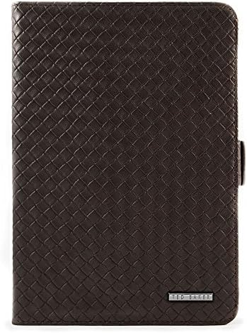 Proporta Woven Ted Baker Weaved Leather Style Folio Case for Apple iPad Mini 2/3 - Chocolate