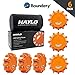 Boundery LED Road Flares Emergency Light Set - Roadside Safety Discs for Your Car Emergency Kit - 6-Pack Safety Discs to Hang or Stick to Vehicles & Boats