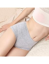 OPIBOO Ropa interior de algodón para mujer, ropa interior suave, calzoncillos para mujer, cómodos, transpirables, paquete de 5