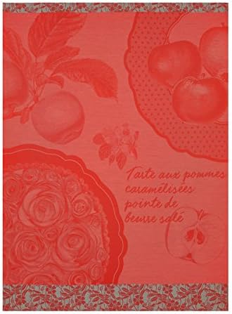 Le Jacquard Francais Apple Tart Kitchen Towel, Red