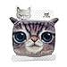 Unisex Cute Vivid 3D Cartoon Cat Breathable Anti Dust Fleece Velvet Face Mouth Gauze Mask Cover Respirator with Ear Loops Winter Face Ears Warmer, Christmas Gift, 3Pcs