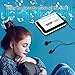 Cassette to MP3 Converter, AGPtek Portable Cassette Tape Recorder Player Capture Convert Box for Mac PC with Headphone USB Cable and Software