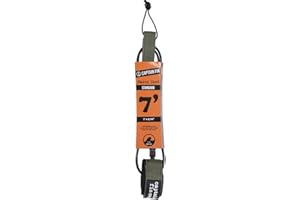 CAPTAIN FIN CO. Captain Fin Shred Cord Standard Surfboard Leash - Army