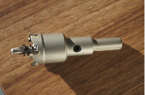 Generic 1PC 23.5mm TCT hole saw drill bits core bits for stainless steel drilling hole opener with triangle handle 10-12mm diameter