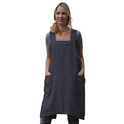 Women's Cross Back Pinafore Apron with Large