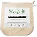 Premium Organic Cotton Nut Milk Bag - Perfect Almond Milk Maker - Reusable Eco-Friendly Food Strainer for Yogurt, Cheese Cloth, Juice, Tea, Cold Brew Coffee & More - 100%