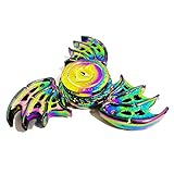 Fidget Spinner Toy Stress Reducer Ceramic Bearing - Perfect For ADD, ADHD, Anxiety, and Autism Adult Children,CAN CHANGE COUNTENANCE,Come with Iron Gift Box (Eye-Rainbow)